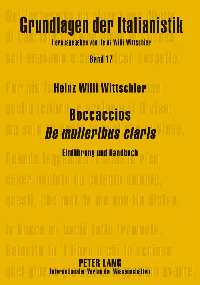 Titel: Boccaccios «De mulieribus claris»