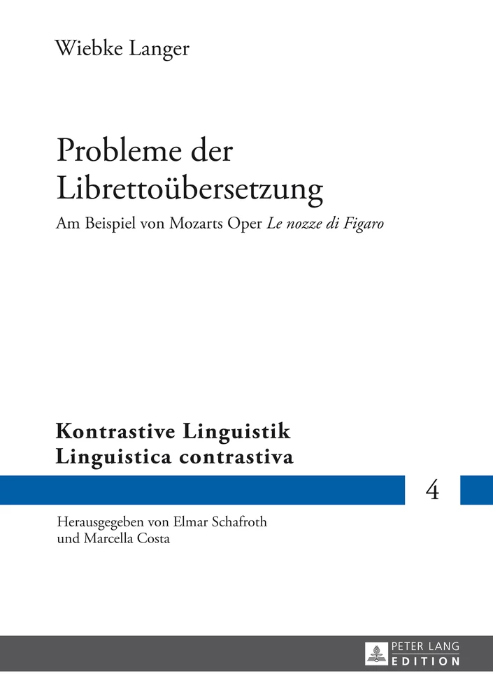 Titel: Probleme der Librettoübersetzung