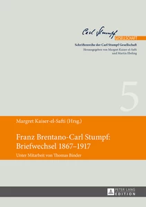 Titel: Franz Brentano-Carl Stumpf: Briefwechsel 1867–1917