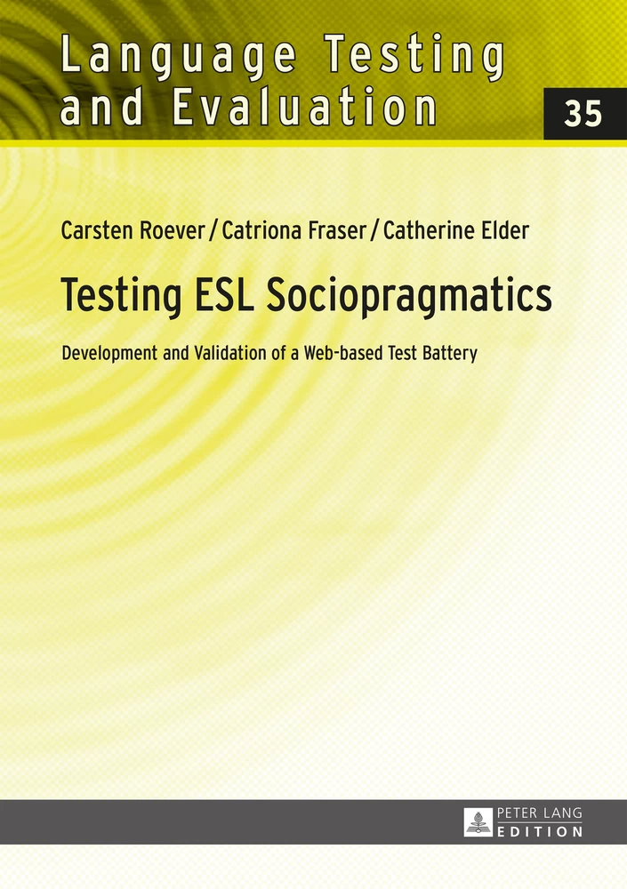Title: Testing ESL Sociopragmatics