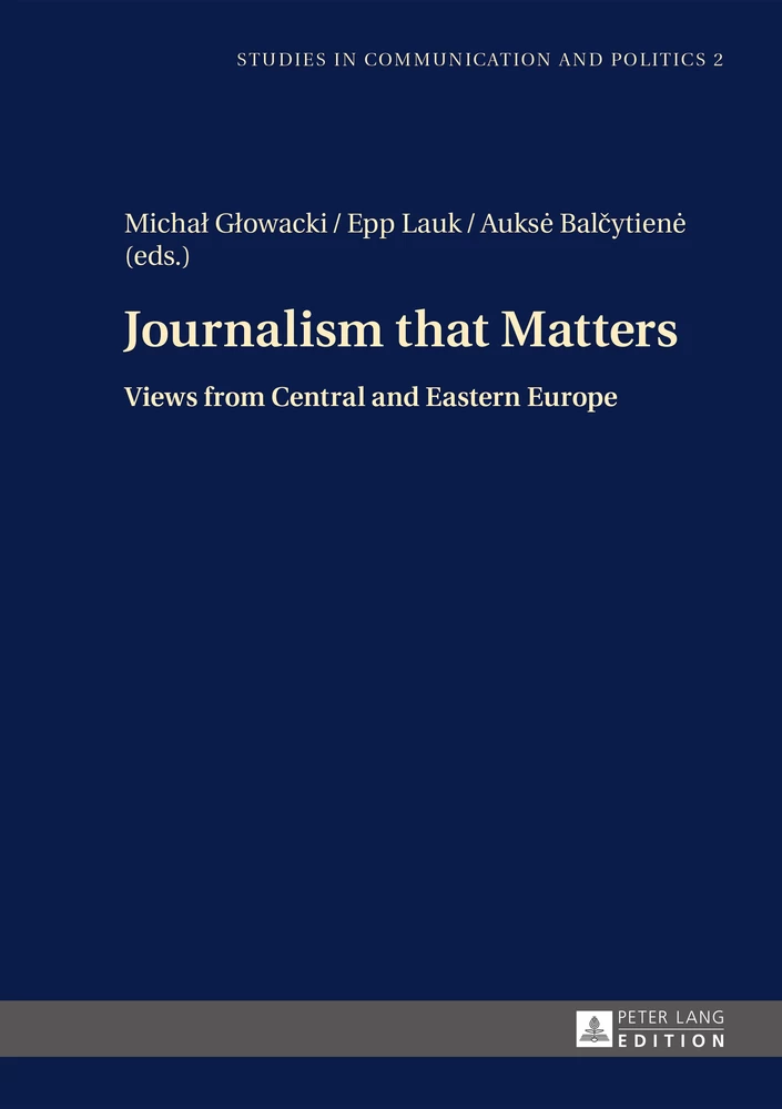 Title: Journalism that Matters