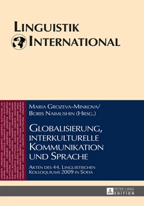 Title: Globalisierung, interkulturelle Kommunikation und Sprache