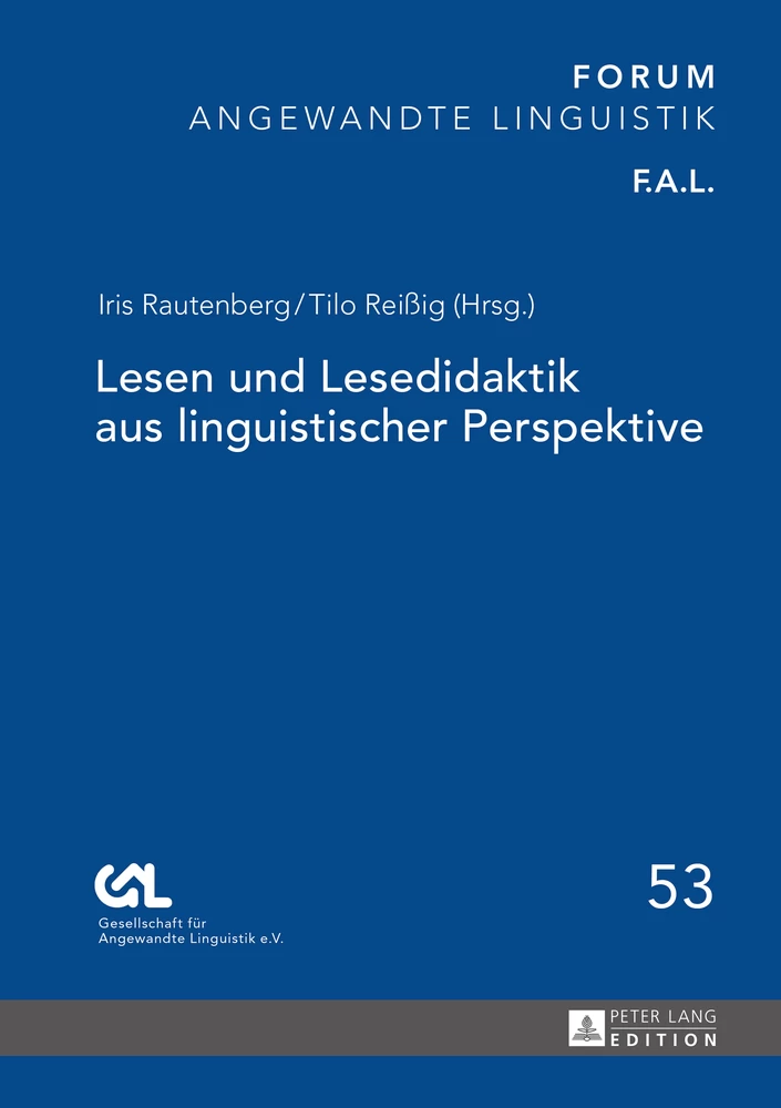 Titel: Lesen und Lesedidaktik aus linguistischer Perspektive