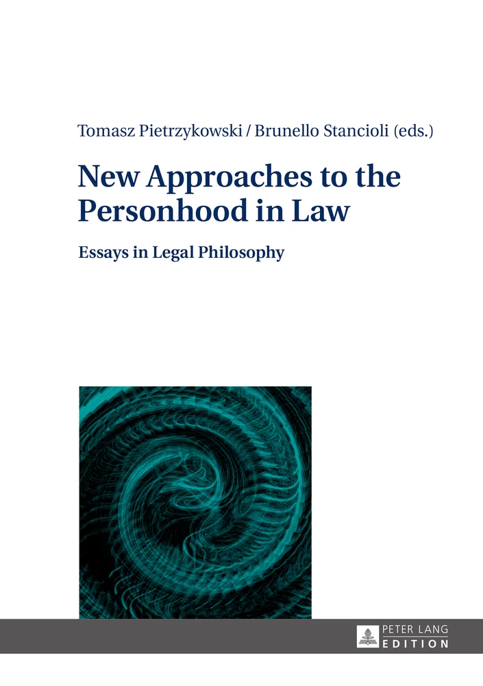 Title: New Approaches to the Personhood in Law