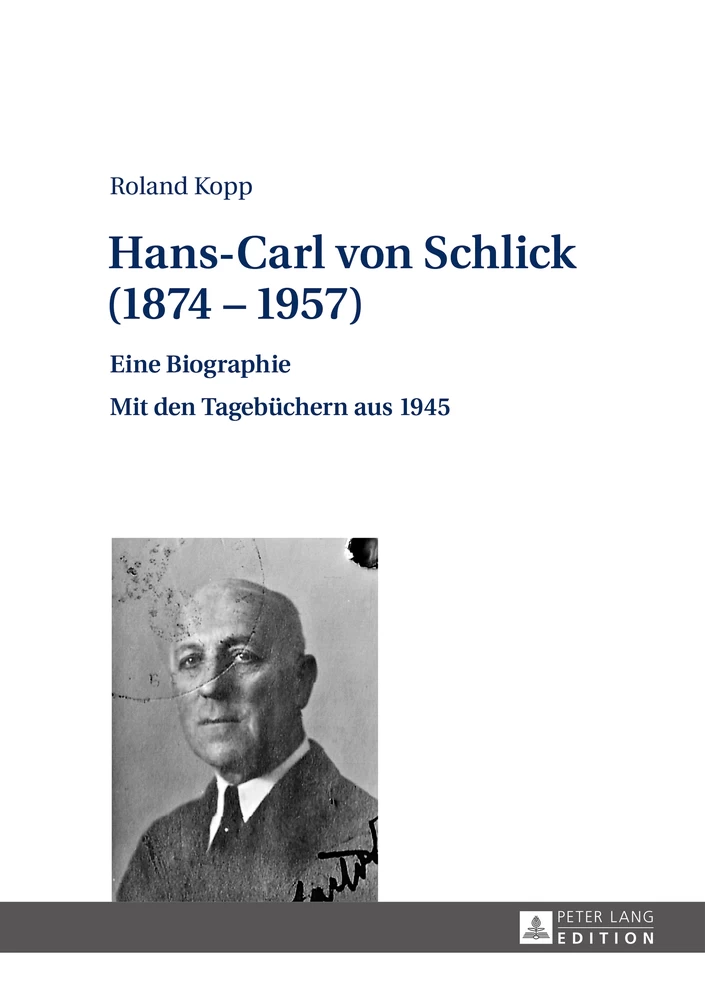 Titel: Hans-Carl von Schlick (1874–1957)