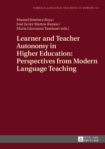 Title: Learner and Teacher Autonomy in Higher Education: Perspectives from Modern Language Teaching