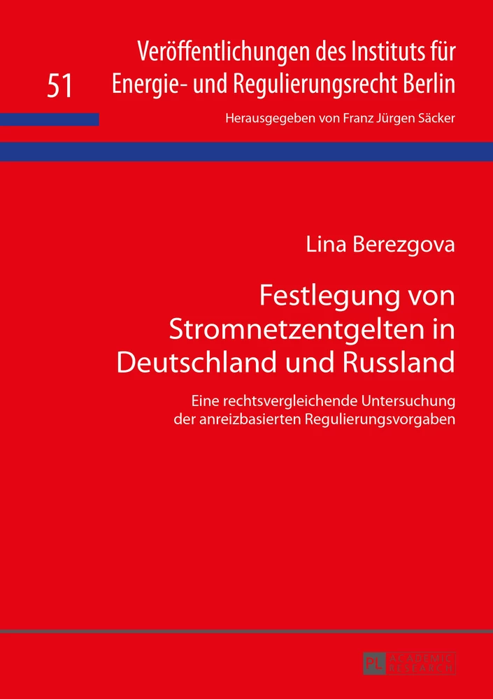 Titel: Festlegung von Stromnetzentgelten in Deutschland und Russland