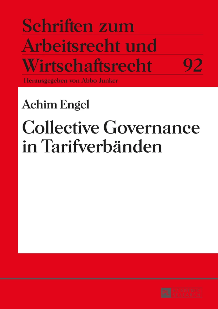 Titel: Collective Governance in Tarifverbänden