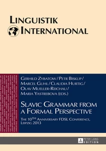 Title: Slavic Grammar from a Formal Perspective
