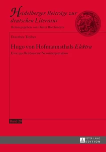 Title: Hugo von Hofmannsthals «Elektra»
