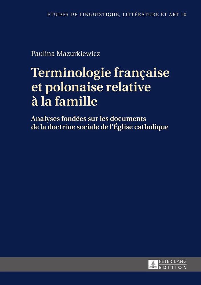 Title: Terminologie française et polonaise relative à la famille