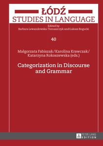 Title: Categorization in Discourse and Grammar