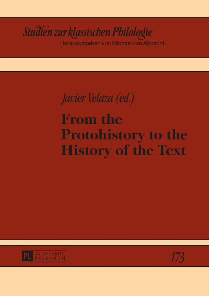 Title: From the Protohistory to the History of the Text