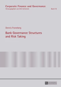 Title: Bank Governance Structures and Risk Taking