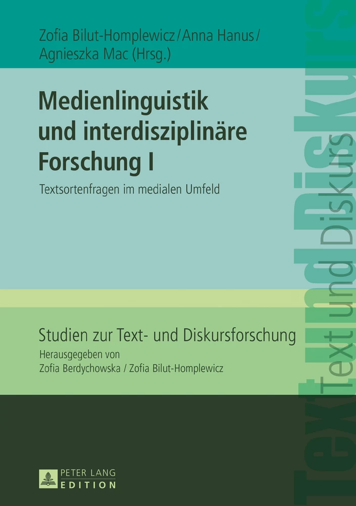Titel: Medienlinguistik und interdisziplinäre Forschung I