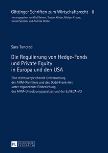 Title: Die Regulierung von Hedge-Fonds und Private Equity in Europa und den USA