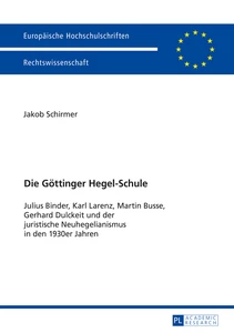 Title: Die Göttinger Hegel-Schule