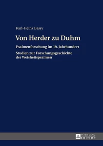 Title: Von Herder zu Duhm