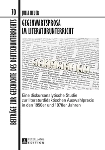 Title: Gegenwartsprosa im Literaturunterricht