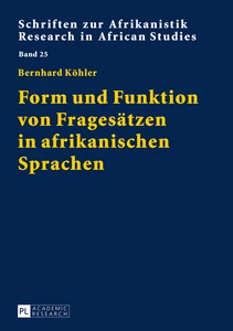 Titel: Form und Funktion von Fragesätzen in afrikanischen Sprachen