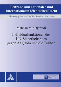 Titel: Individualsanktionen des UN-Sicherheitsrates gegen Al Qaida und die Taliban