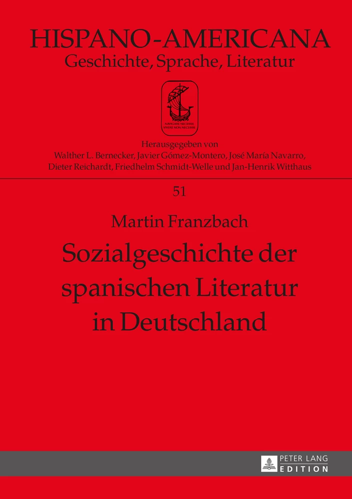 Titel: Sozialgeschichte der spanischen Literatur in Deutschland