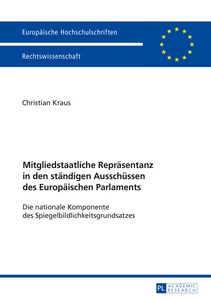 Titel: Mitgliedstaatliche Repräsentanz in den ständigen Ausschüssen des Europäischen Parlaments