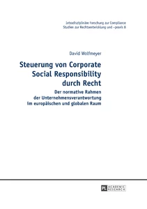 Title: Steuerung von Corporate Social Responsibility durch Recht