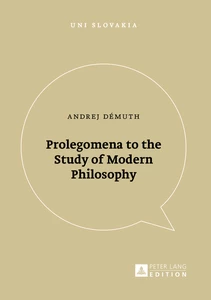 Title: Prolegomena to the Study of Modern Philosophy