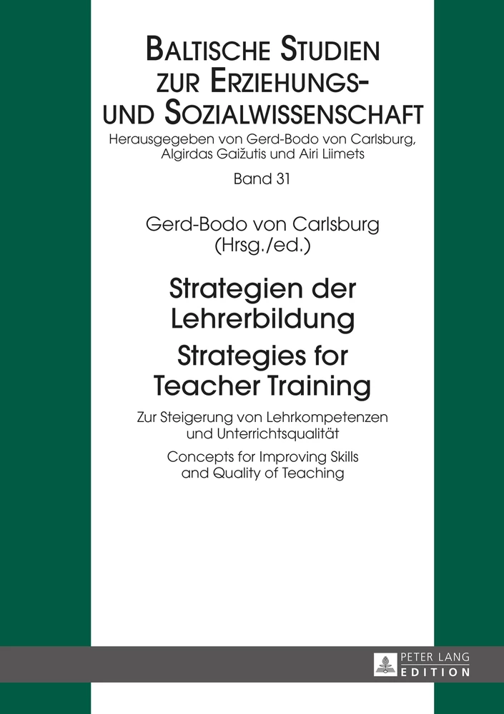 Titel: Strategien der Lehrerbildung / Strategies for Teacher Training