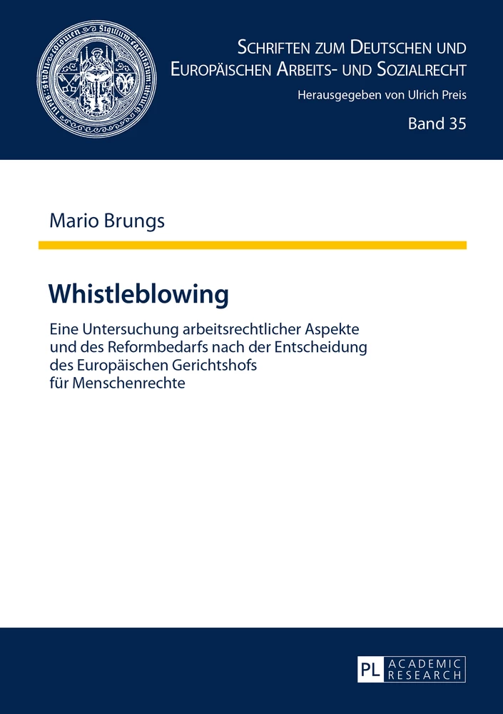 Titel: Whistleblowing