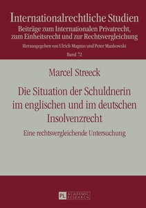 Title: Die Situation der Schuldnerin im englischen und im deutschen Insolvenzrecht