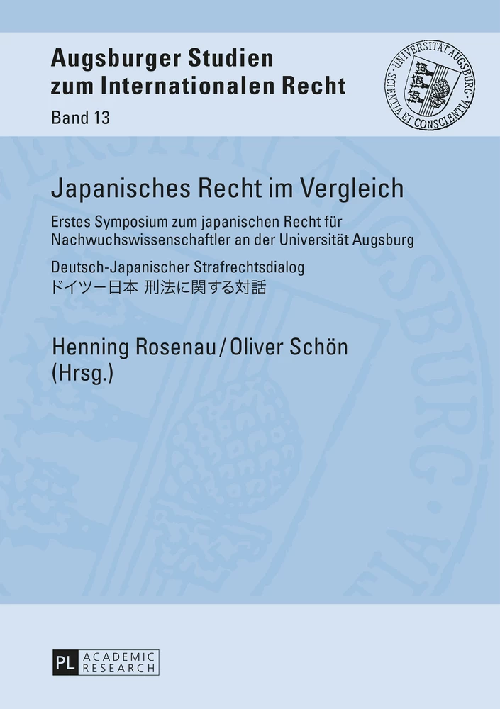 Titel: Japanisches Recht im Vergleich