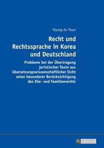 Title: Recht und Rechtssprache in Korea und Deutschland