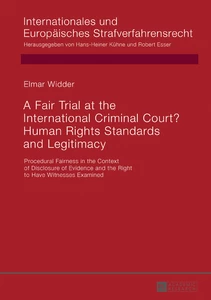 Title: A Fair Trial at the International Criminal Court? Human Rights Standards and Legitimacy