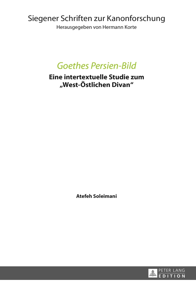 Titel: Goethes Persien-Bild