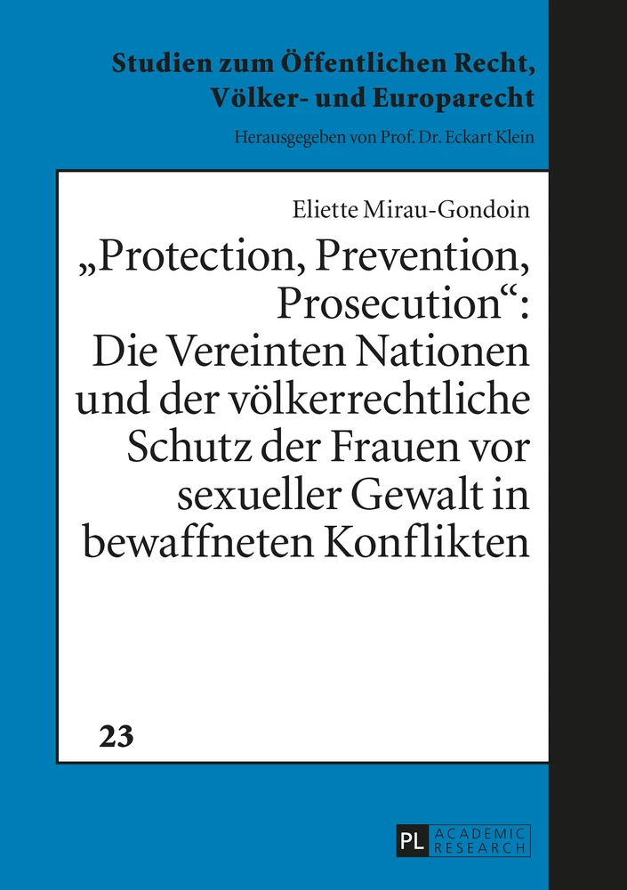 Titel: «Protection, Prevention, Prosecution»: