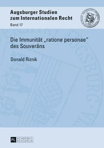 Title: Die Immunität «ratione personae» des Souveräns