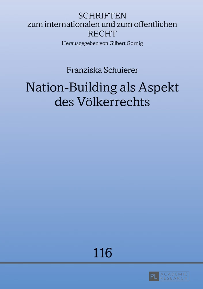 Titel: Nation-Building als Aspekt des Völkerrechts
