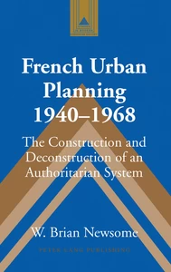 Title: French Urban Planning, 1940-1968