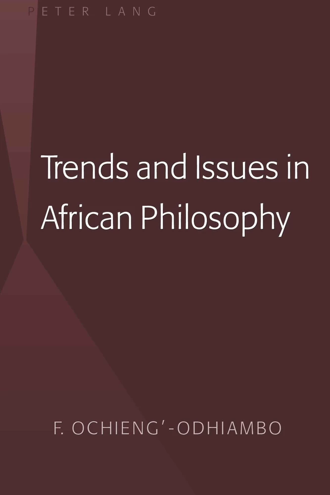 Title: Trends and Issues in African Philosophy