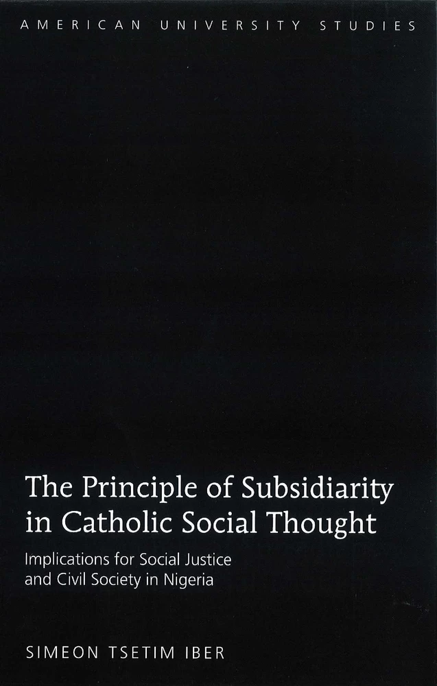 Title: The Principle of Subsidiarity in Catholic Social Thought