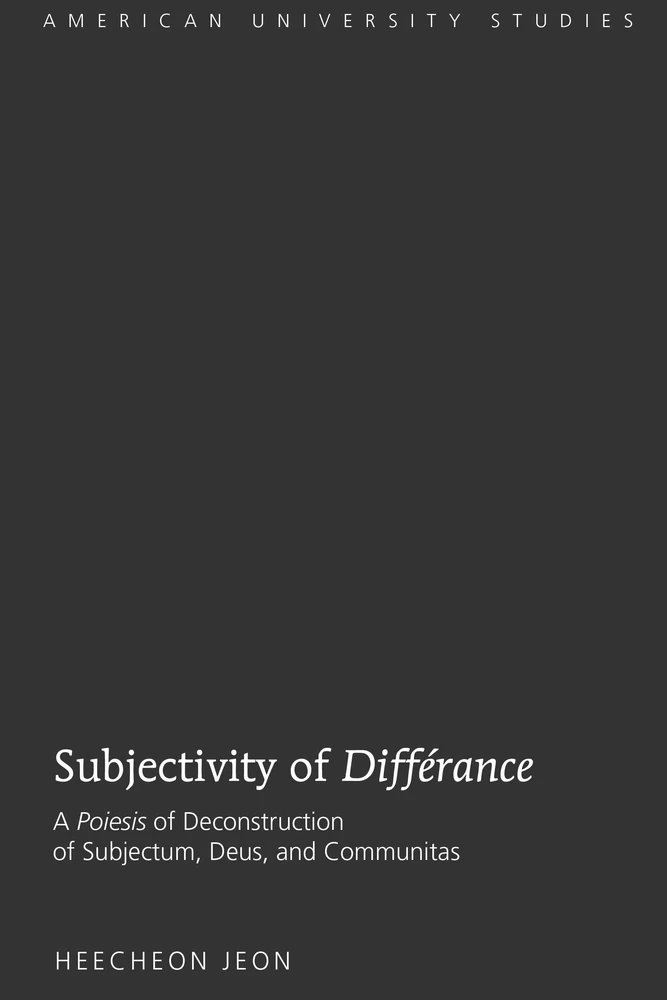 Title: Subjectivity of «Différance»