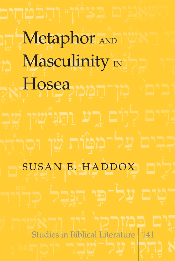 Title: Metaphor and Masculinity in Hosea
