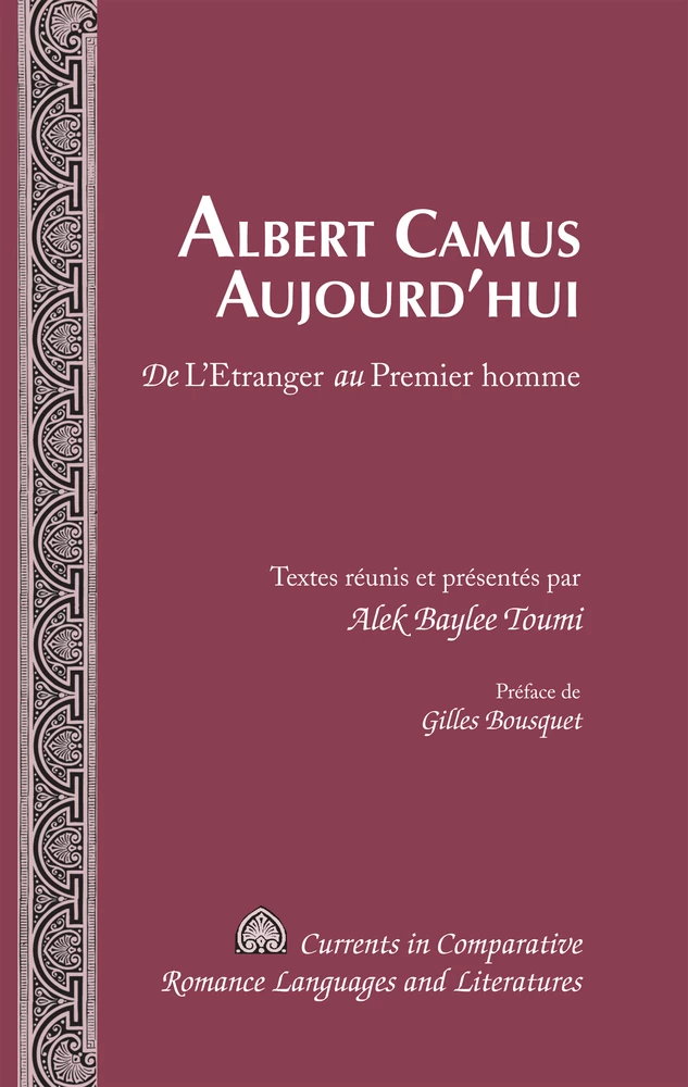 Titre: Albert Camus Aujourd’hui