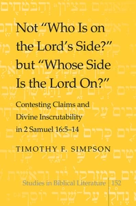 Title: Not «Who Is on the Lord's Side?» but «Whose Side Is the Lord On?»