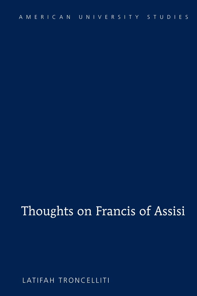 Title: Thoughts on Francis of Assisi
