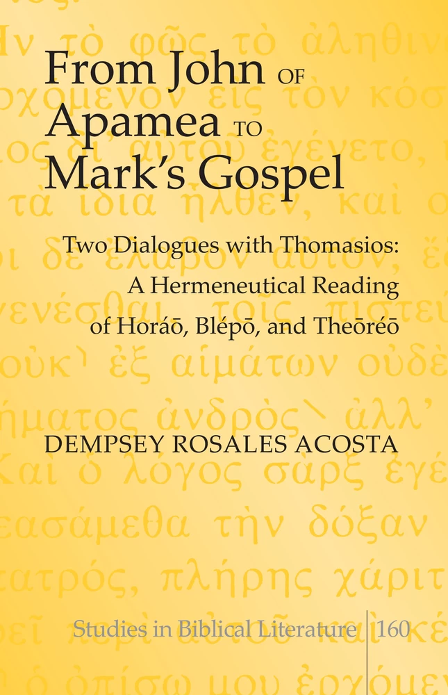 Title: From John of Apamea to Mark’s Gospel