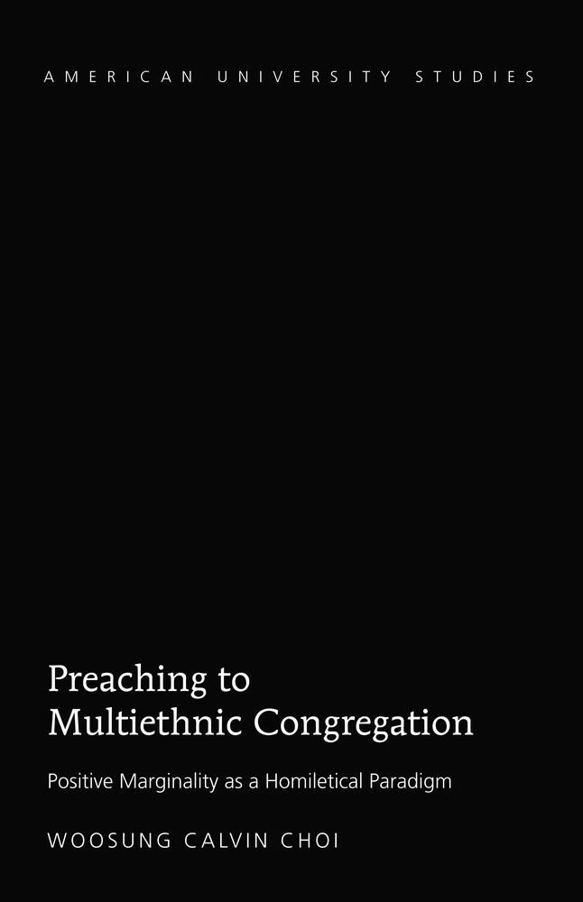 Title: Preaching to Multiethnic Congregation
