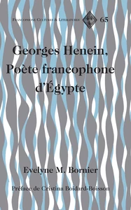 Title: Georges Henein, Poète francophone d’Égypte